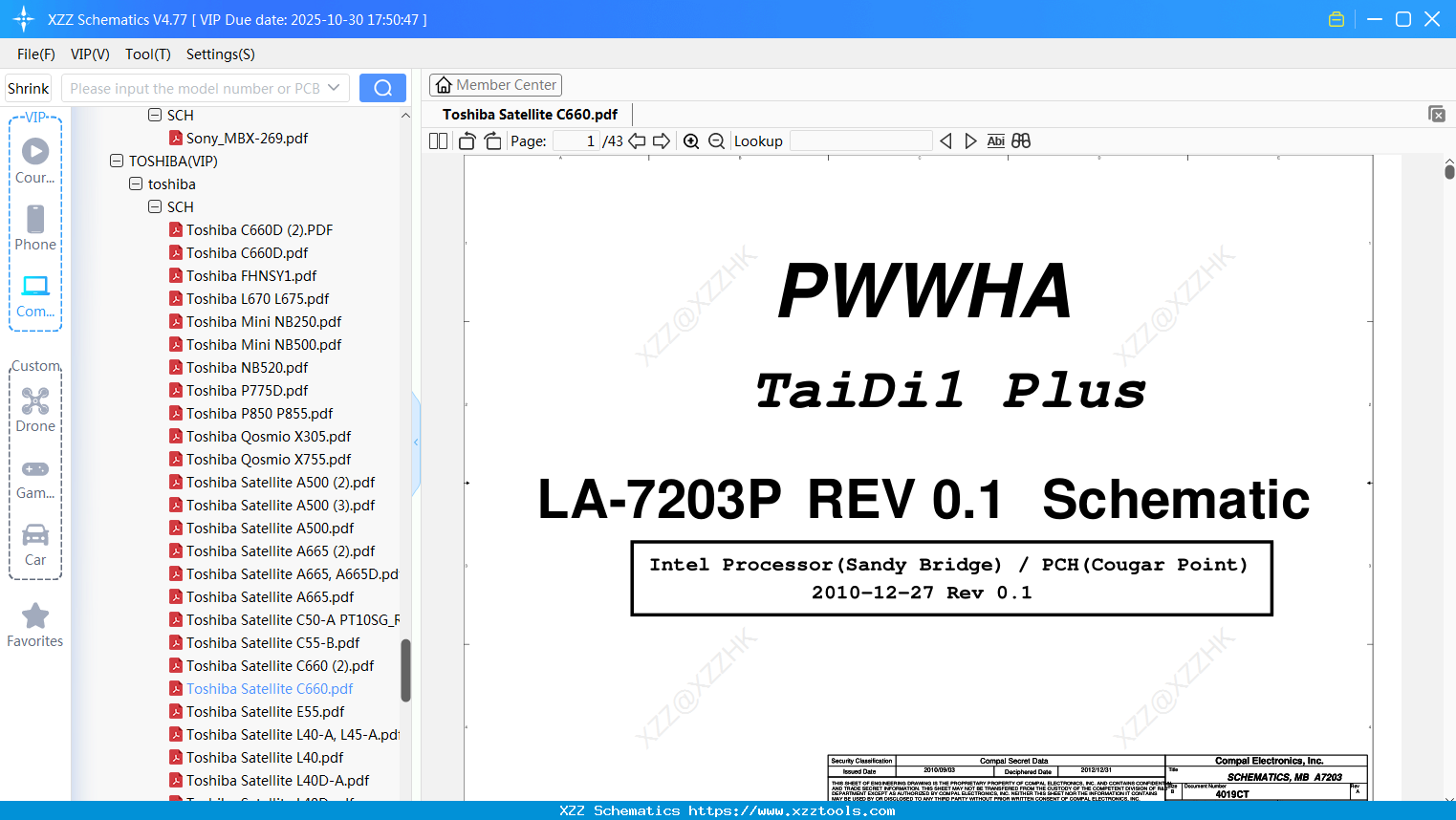 Laptop Toshiba Satellite C660